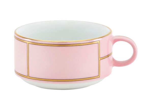 ◆RIETI◆ ROSE GOLD 2size GINO col.04 Ginori Diva Rosa Tea Cup - 8.6 oz. _Ginori 1735 Diva